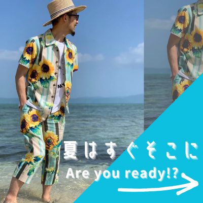 夏にぴったり柄シャツ　NEW ITEM　まもなくUP！